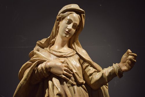 Scultura lignea XVI° Secolo - Madonna